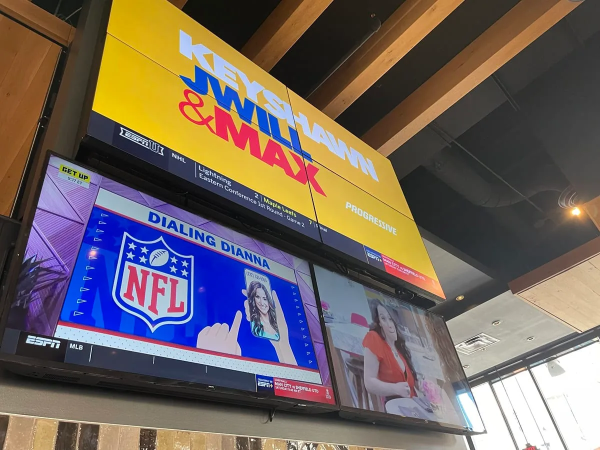 restaurant video wall systems