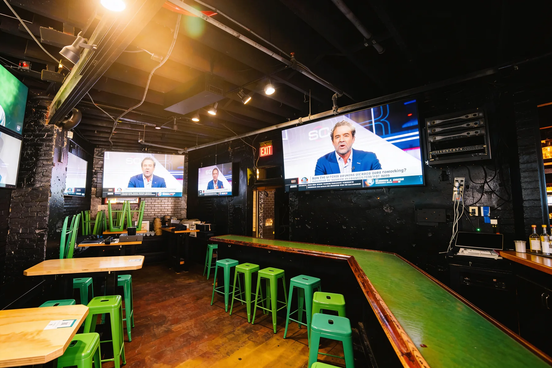 The AV stack a Tulsa sports bar runs on