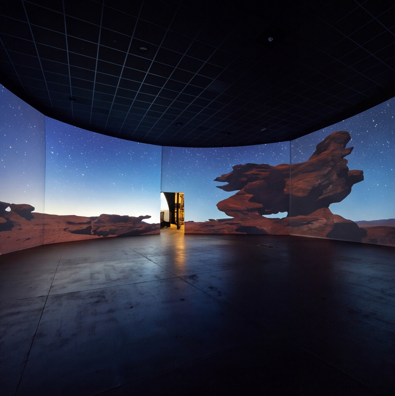 multi wall projection