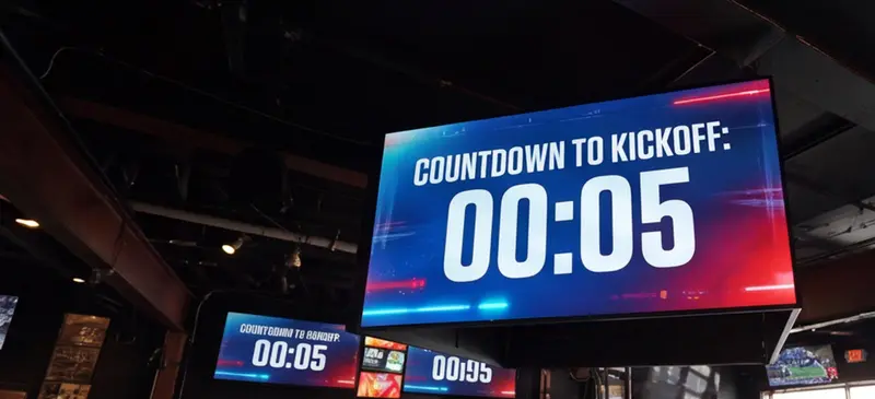 Commercial Jumbotron — Sports Bars AV installation by Crunchy Tech