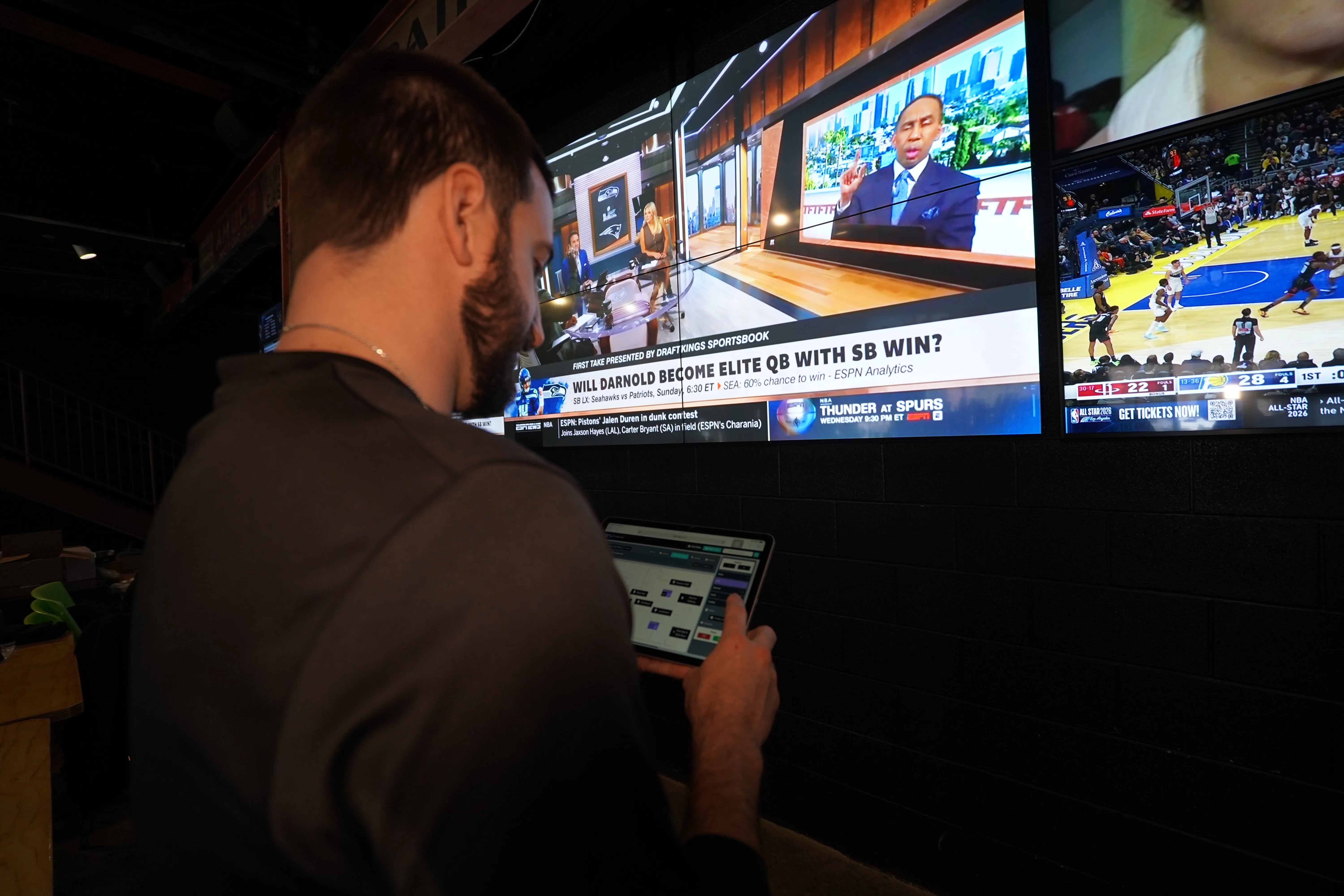 The AV stack a Pittsburgh sports bar runs on