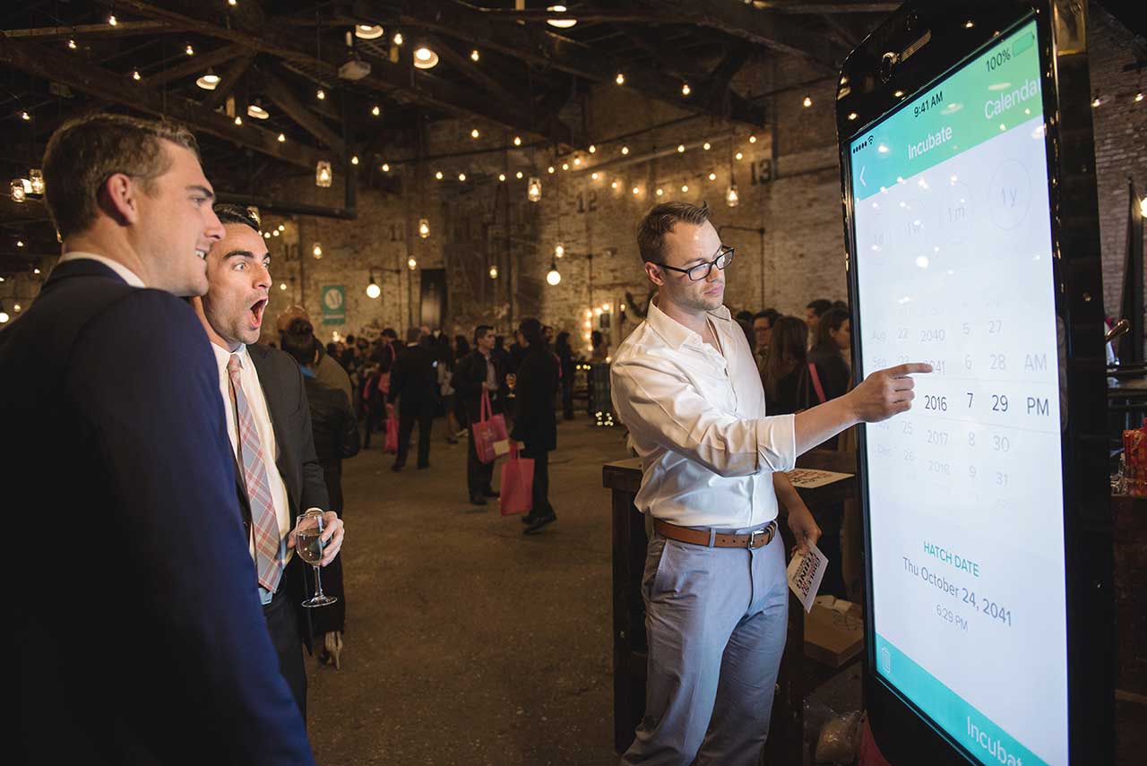 An incubator in Chicago, IL rented a Padzilla Giant iPhone to show off their new app. 2