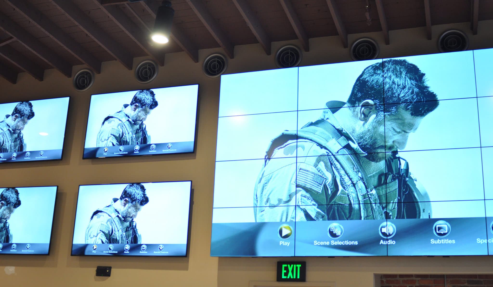 led video wall installation