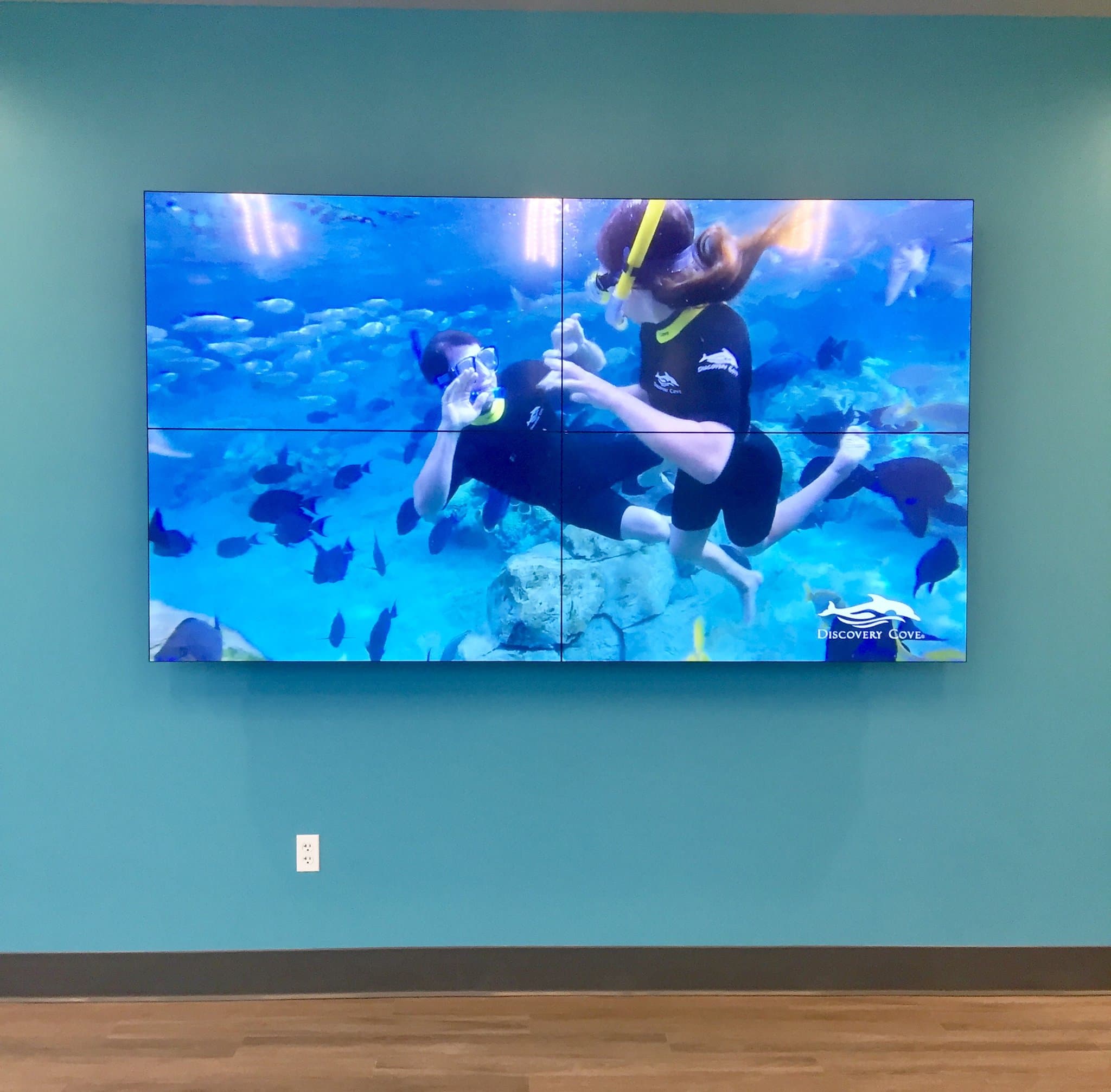 video wall installation