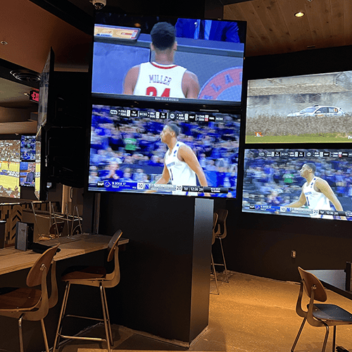 sport bars tv display