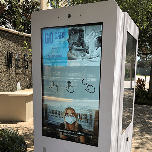 touchscreen kiosk display