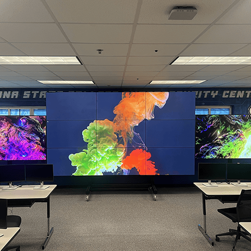 video walls for military