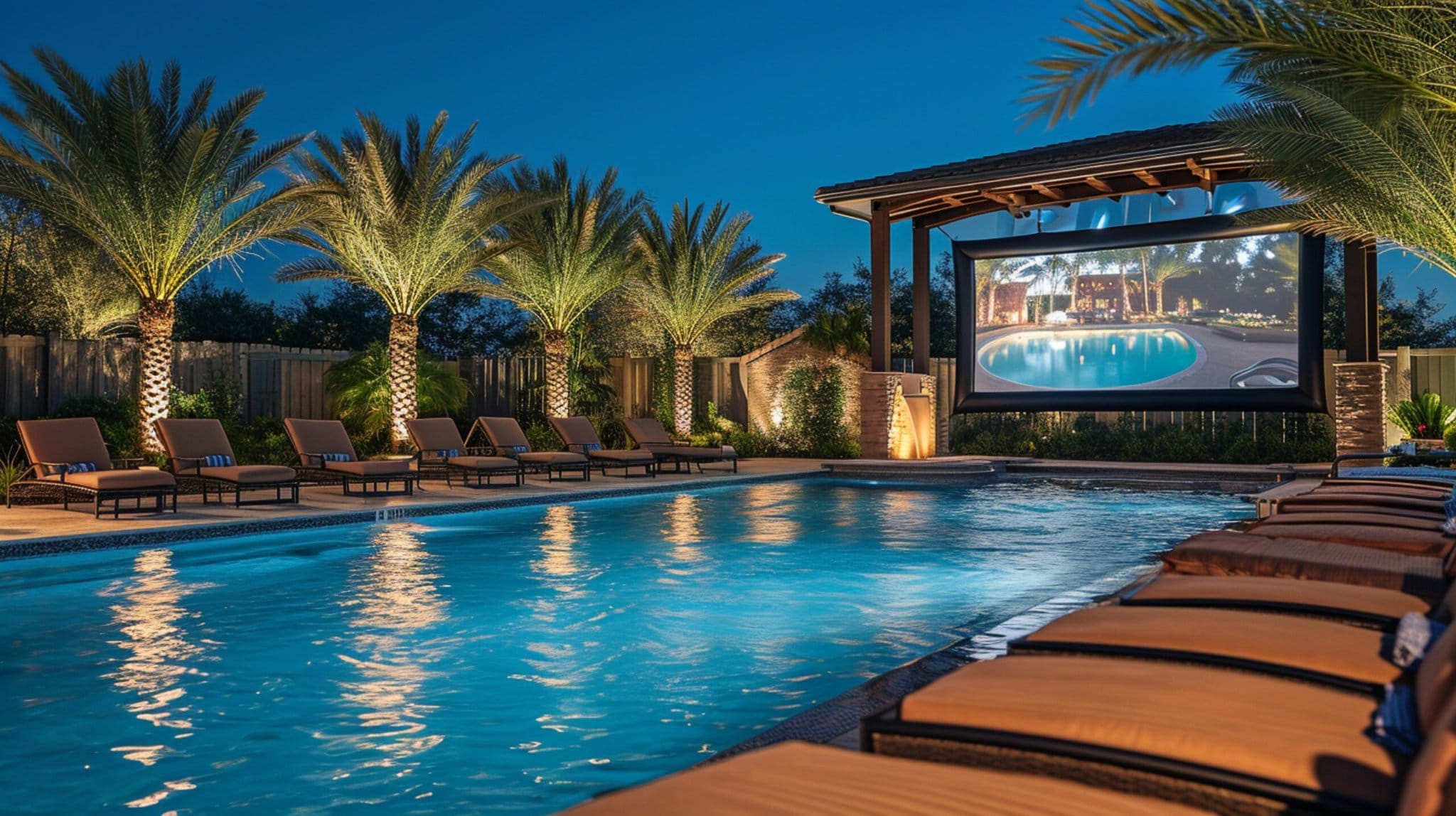 av-projector-by-the-pool