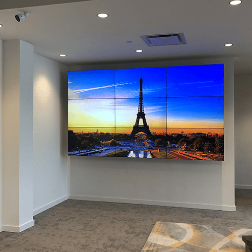 video wall installation