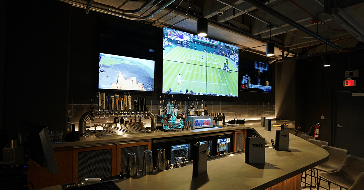 sports bar tv system