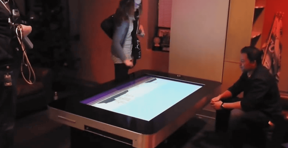 museum av touch screen table